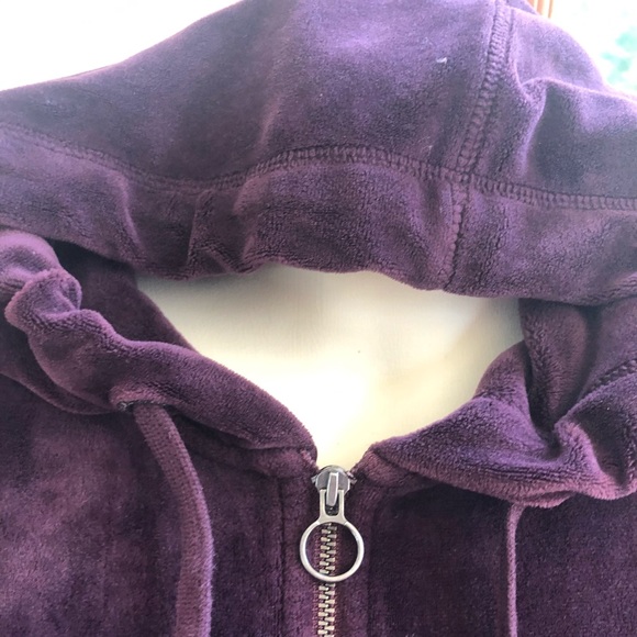 Velour zip up hoodie - Picture 5 of 6